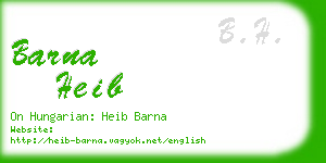 barna heib business card
